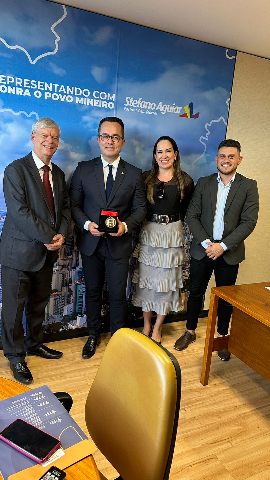 Homenagem — Dep. Federal Stefano Aguiar · Brasília